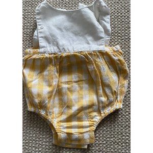 Baby Boy Girl Yellow White Summer Outfit 3m 3 months Unit Organic Cotton Spain